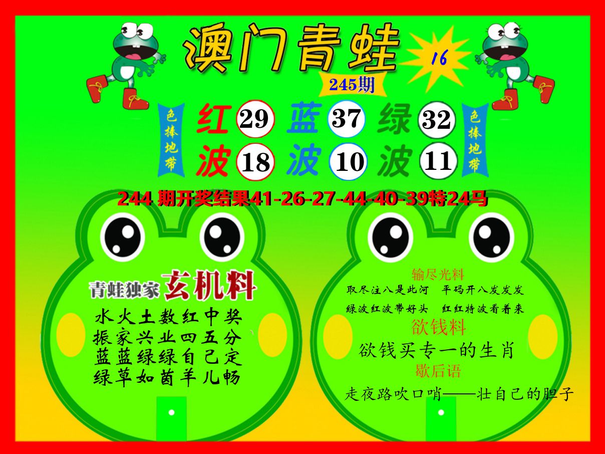 青蛙系列16 第245期