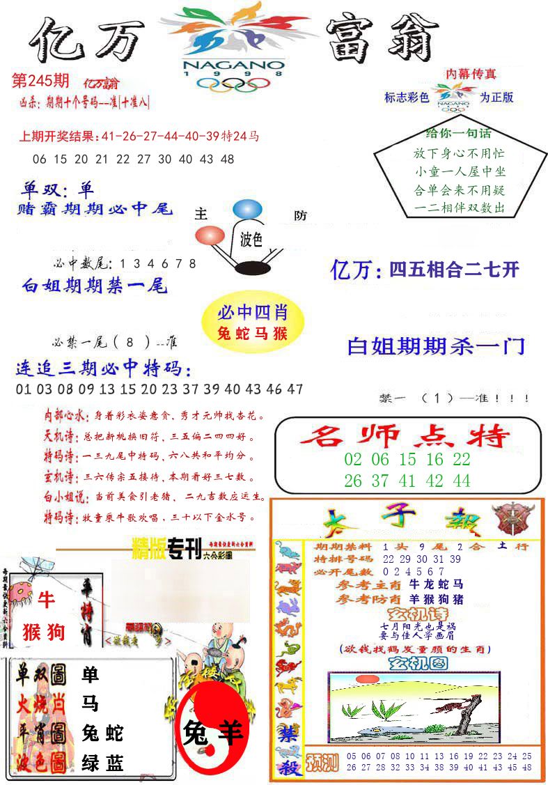 亿万富翁 第245期
