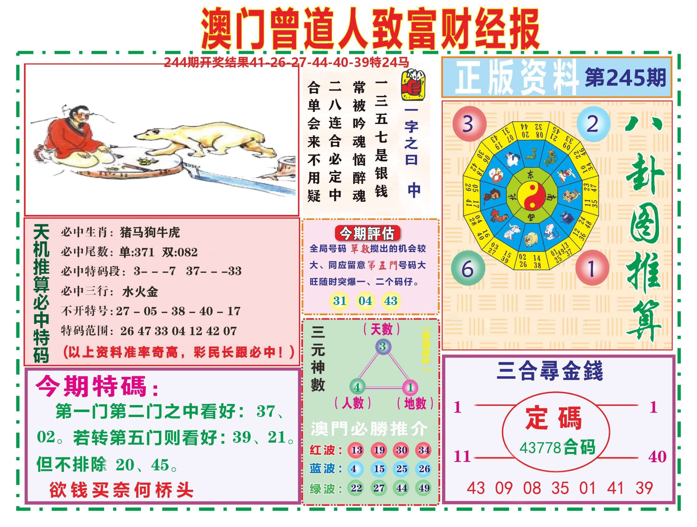 曾道人致富财经 第245期