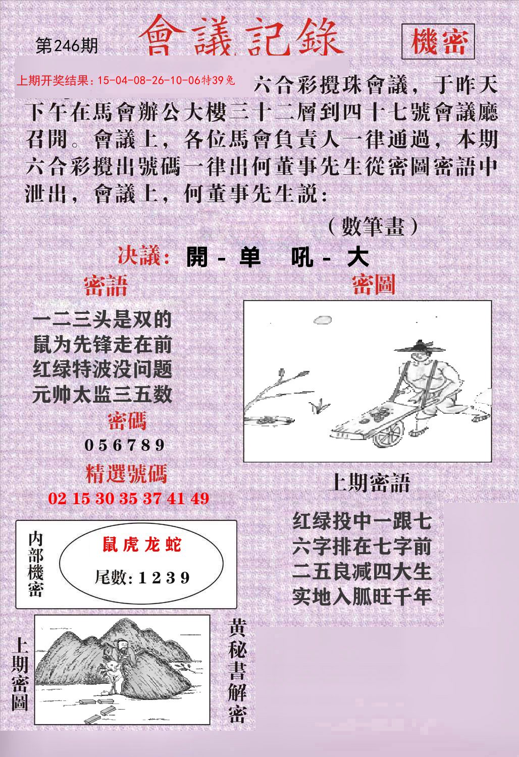 会议记录 第246期