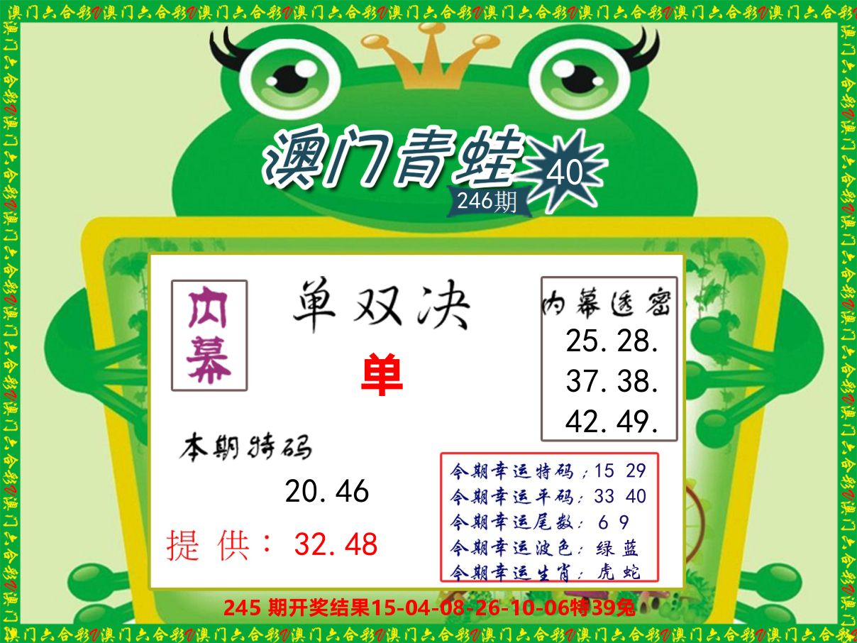 青蛙系列50 第246期