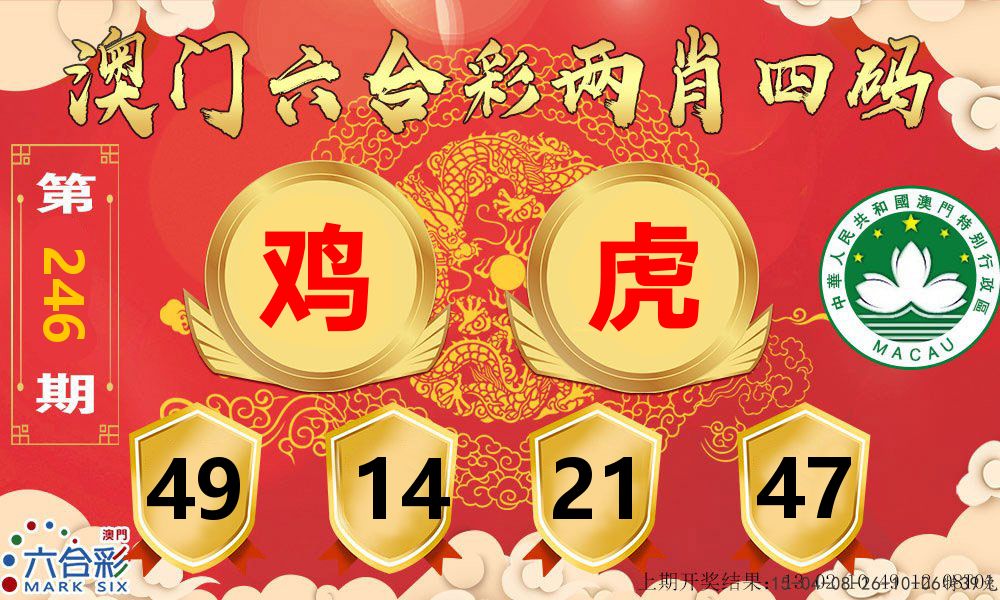 澳门两肖四码 第246期