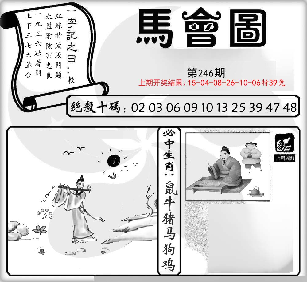 马会图 第246期