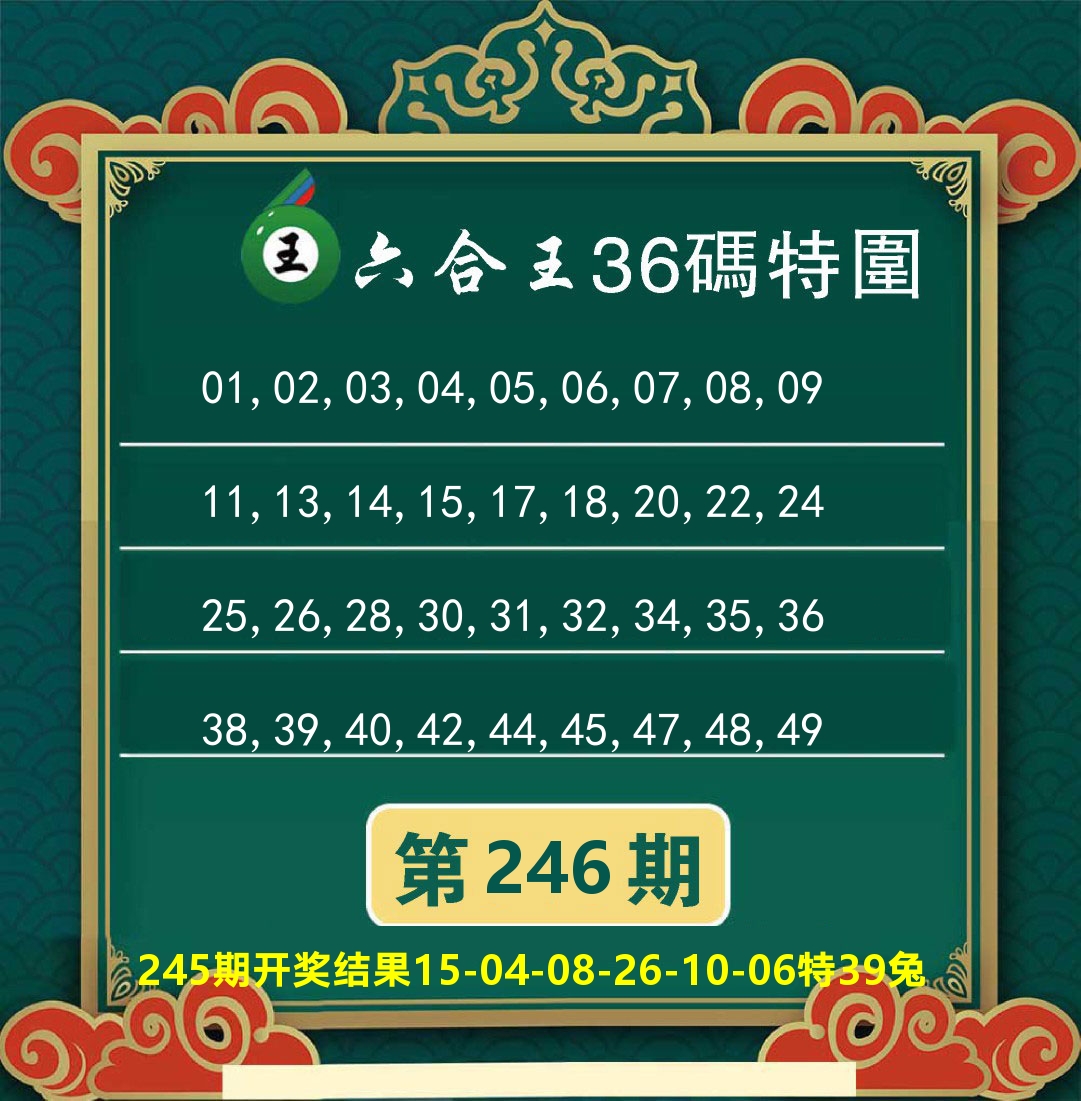 澳门特码王B 第246期