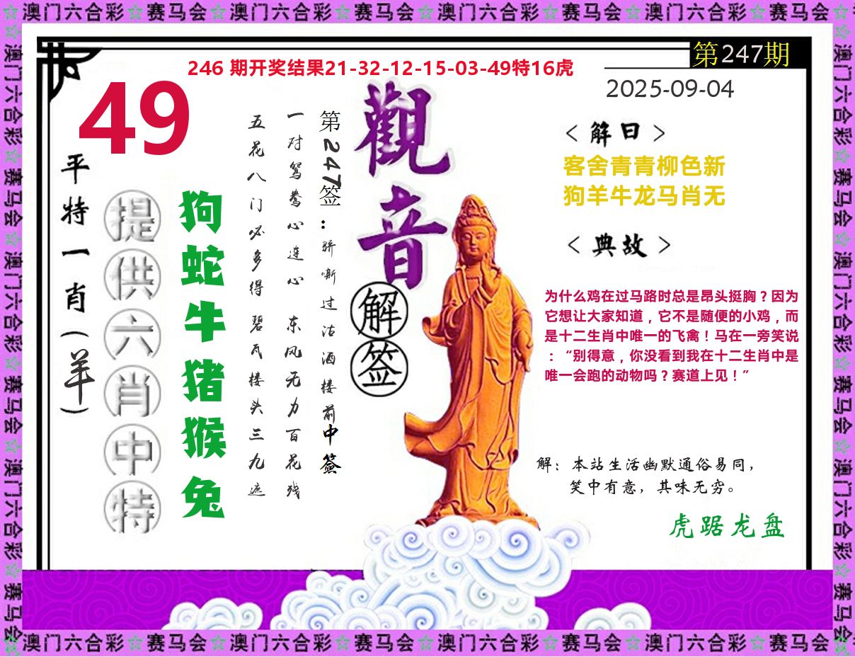 观音解签 第247期