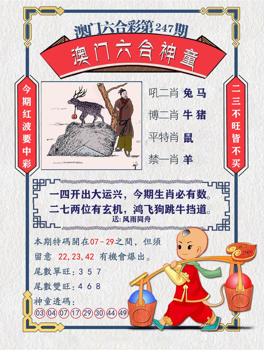 六合神童 第247期