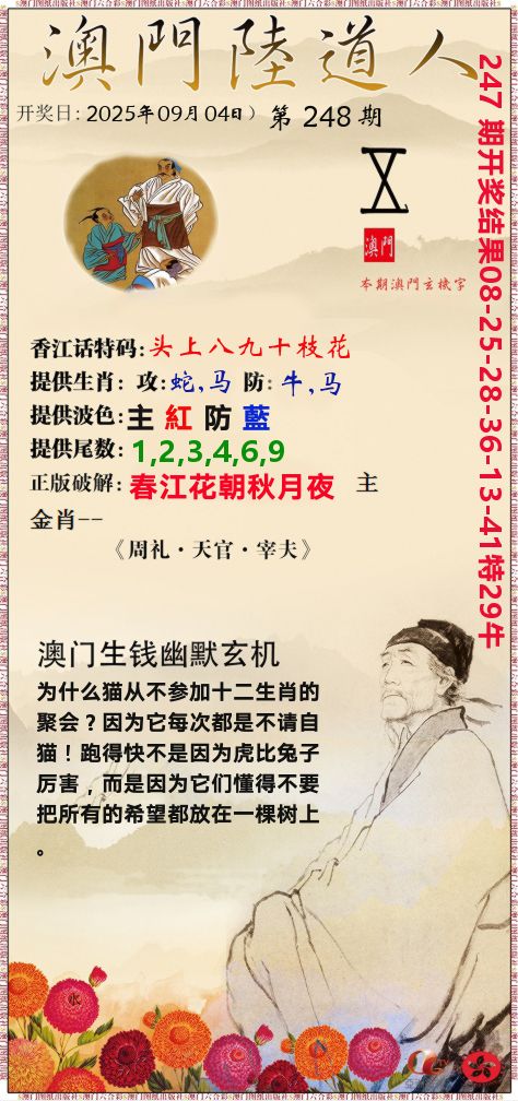 澳门陆道人 第248期