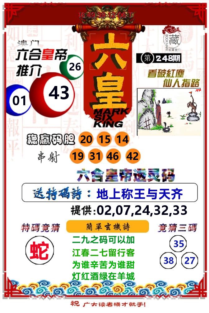 六皇 第248期