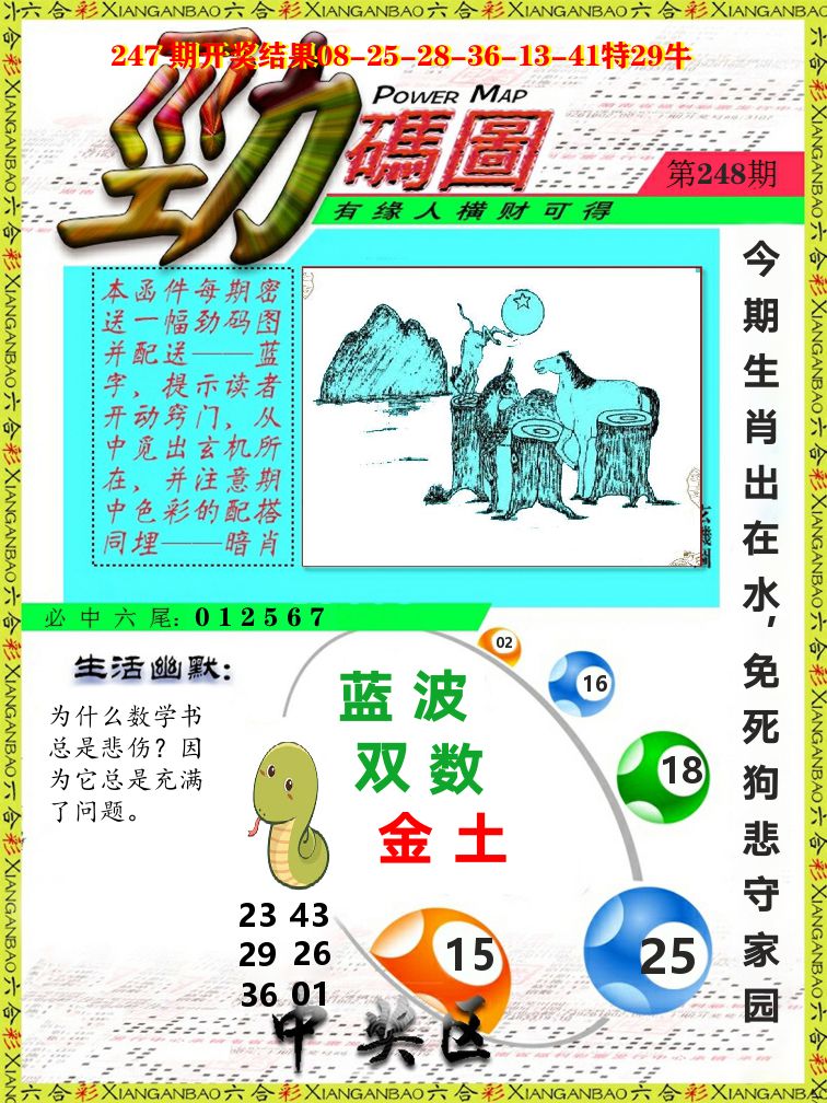 劲码图 第248期