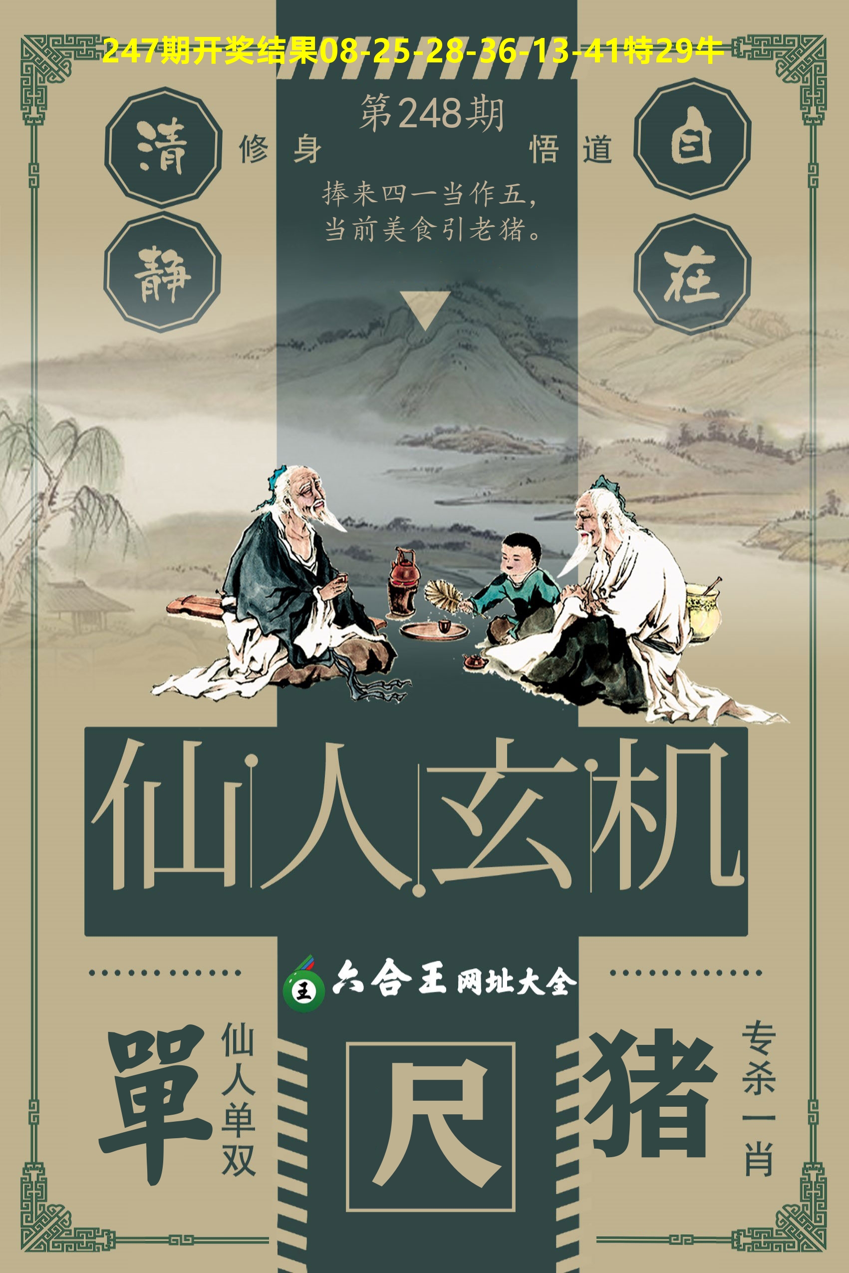 六合王仙人玄机 第248期