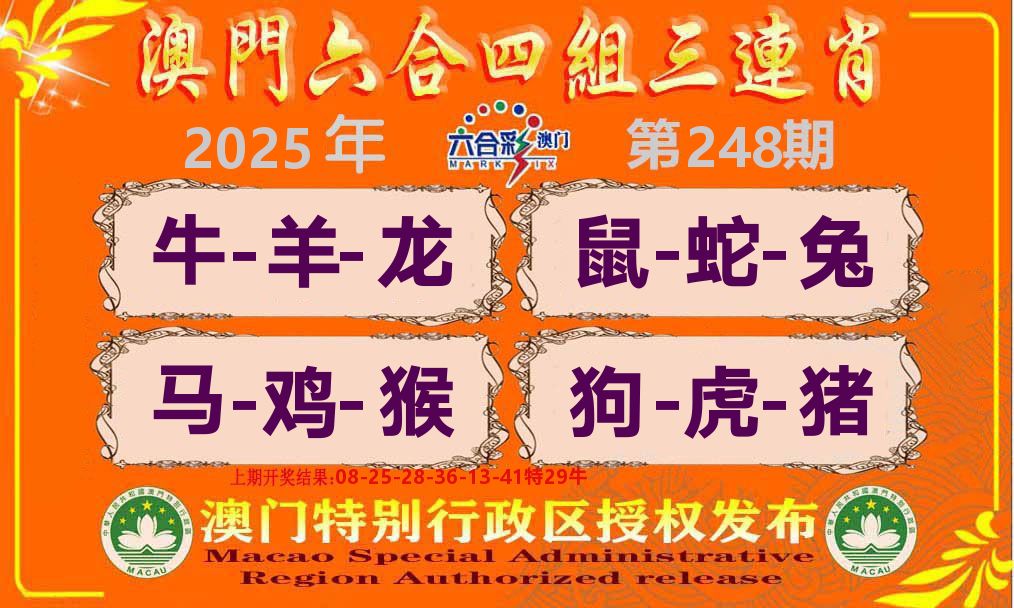 六合三连肖 第248期