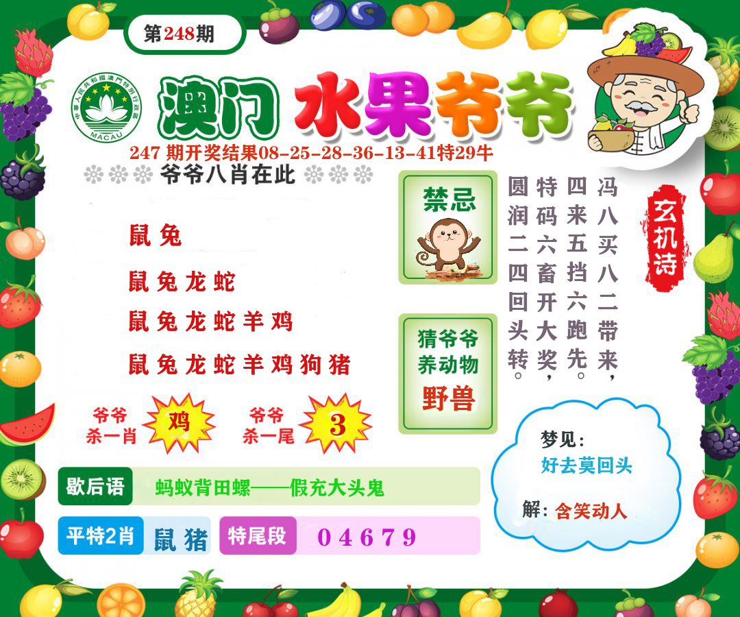 澳门水果爷爷 第248期