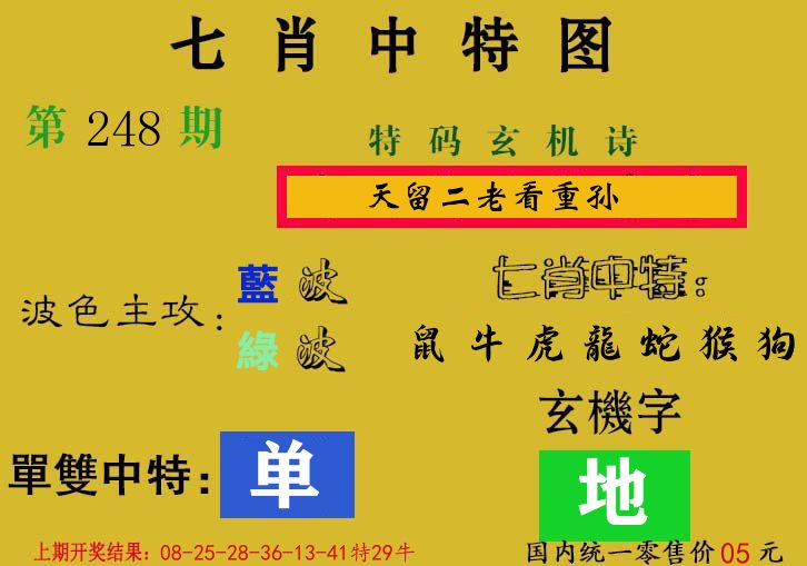 七肖中特图 第248期