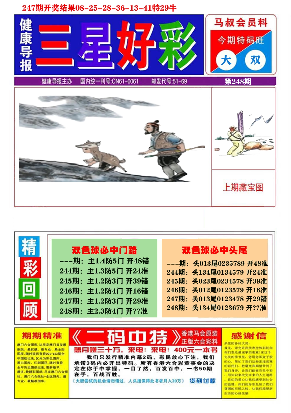澳门三星好彩A 第248期