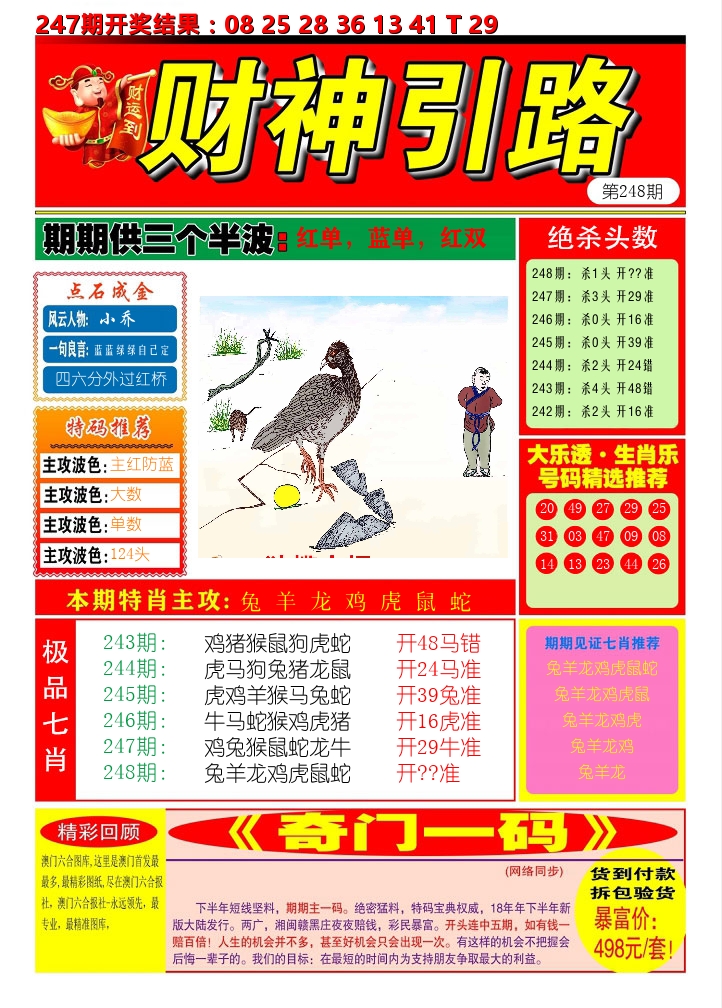 财神引路 第248期