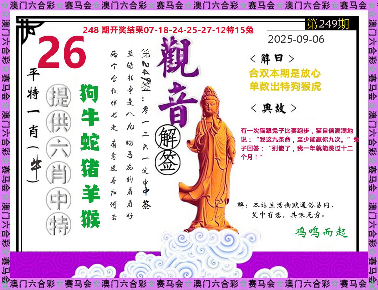 观音解签 第249期