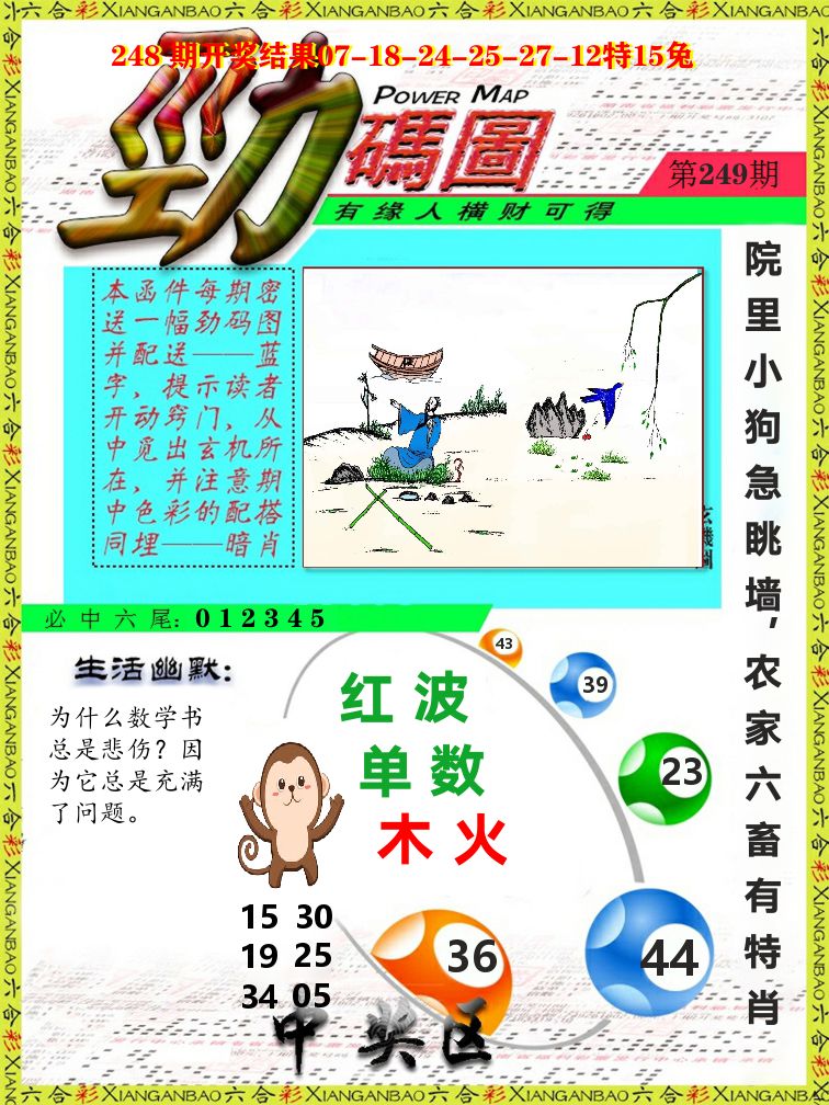 劲码图 第249期