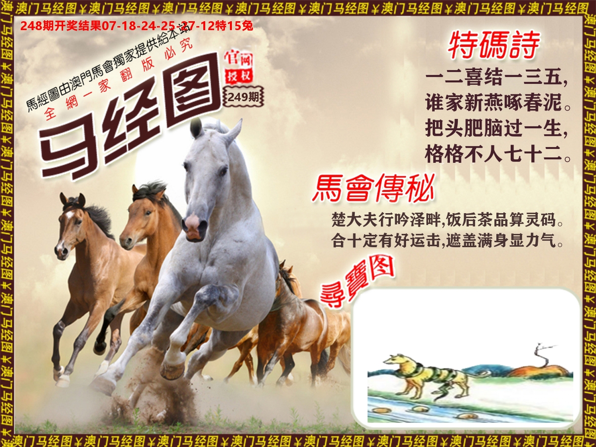 马经系列 第249期