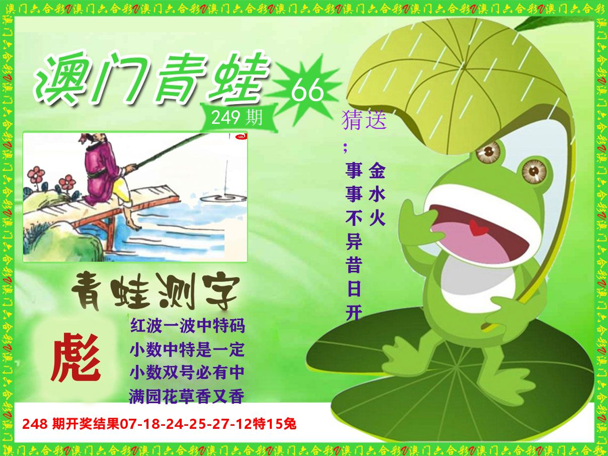 青蛙系列66 第249期