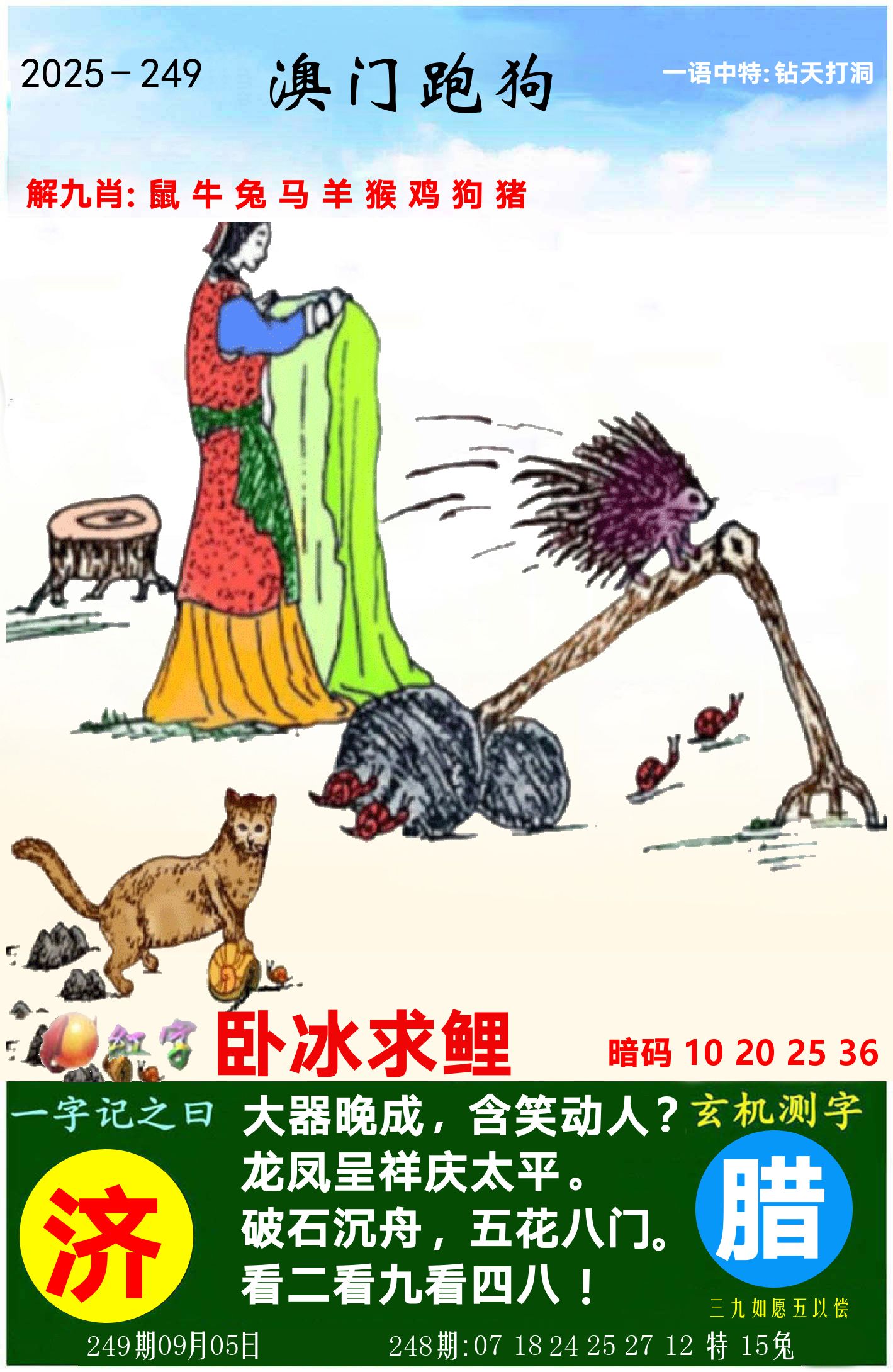 澳门跑狗图 第249期
