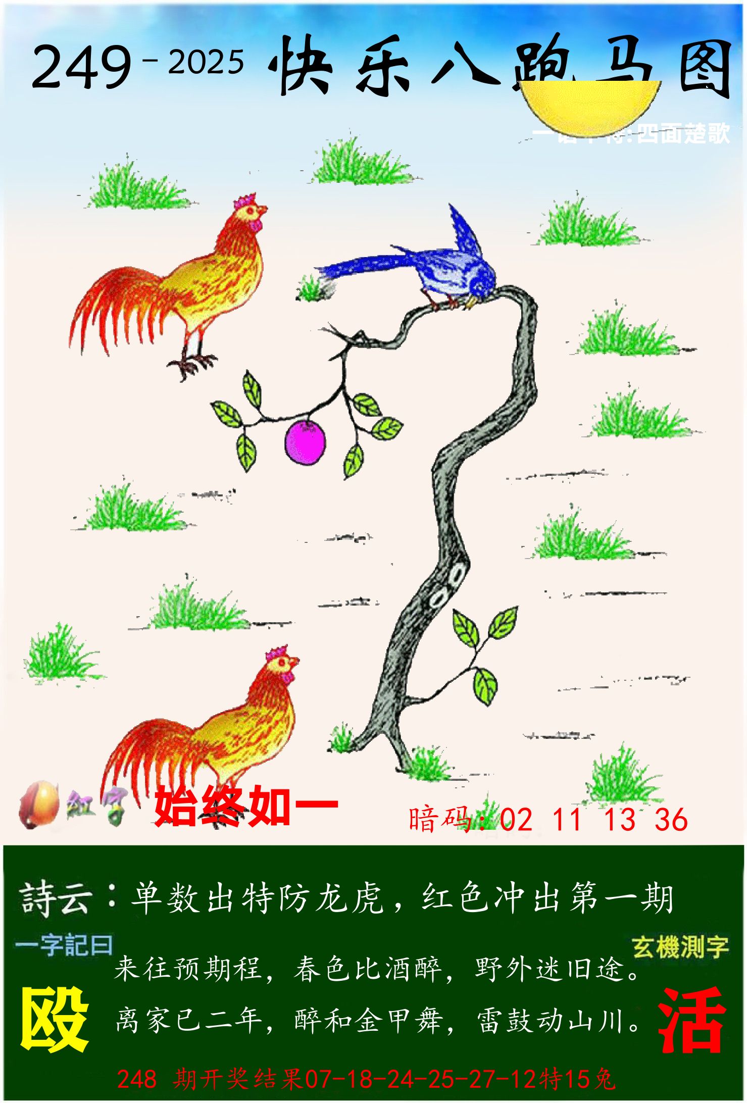 澳门跑马 第249期