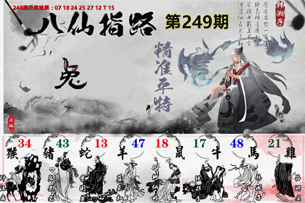 八仙指路 第249期