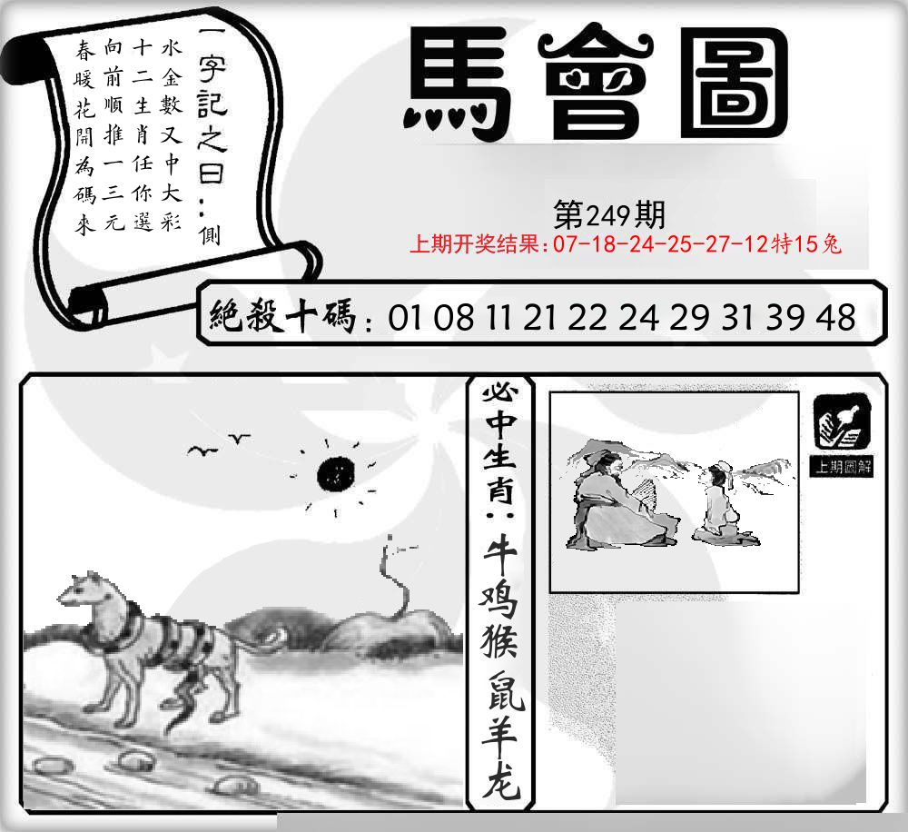 马会图 第249期