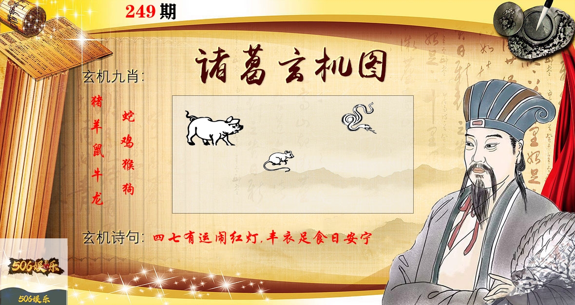 诸葛玄机图 第249期