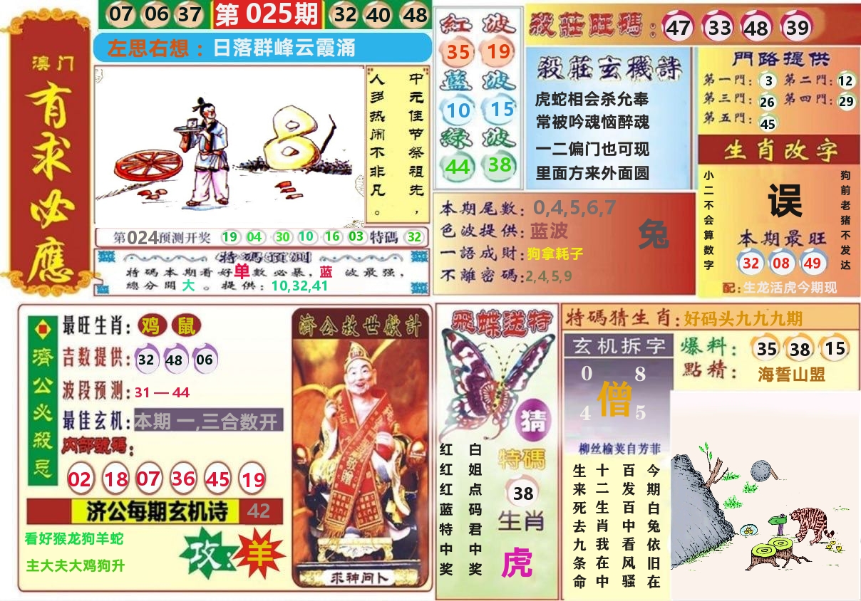 澳门有求必应 第25期