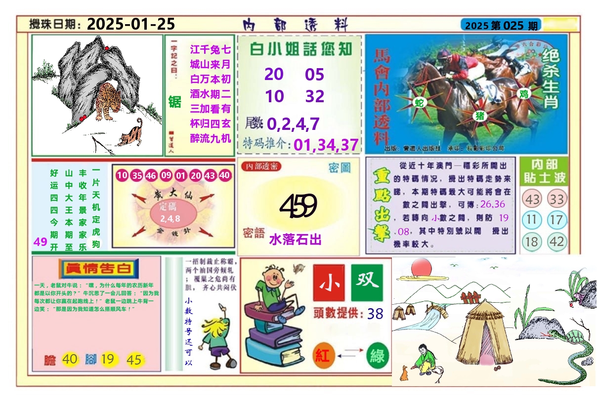 澳门内部透料A 第25期