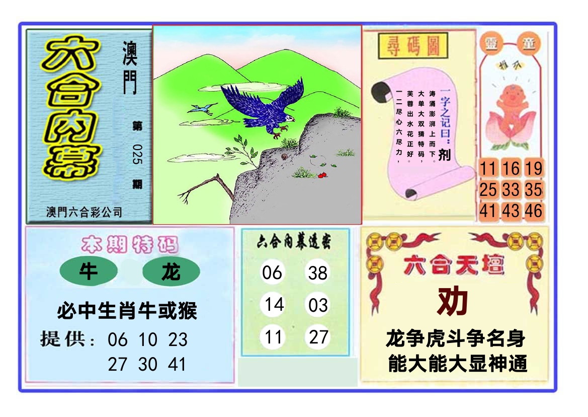 六合内幕 第25期