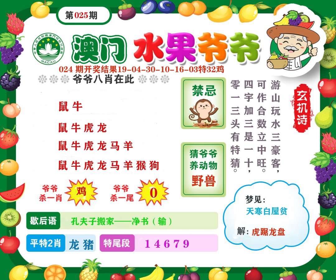 澳门水果爷爷 第25期