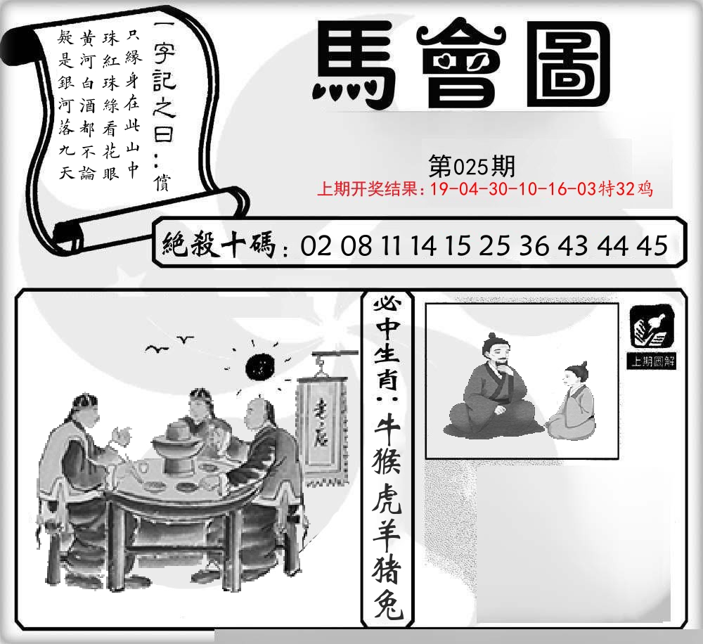 马会图 第25期