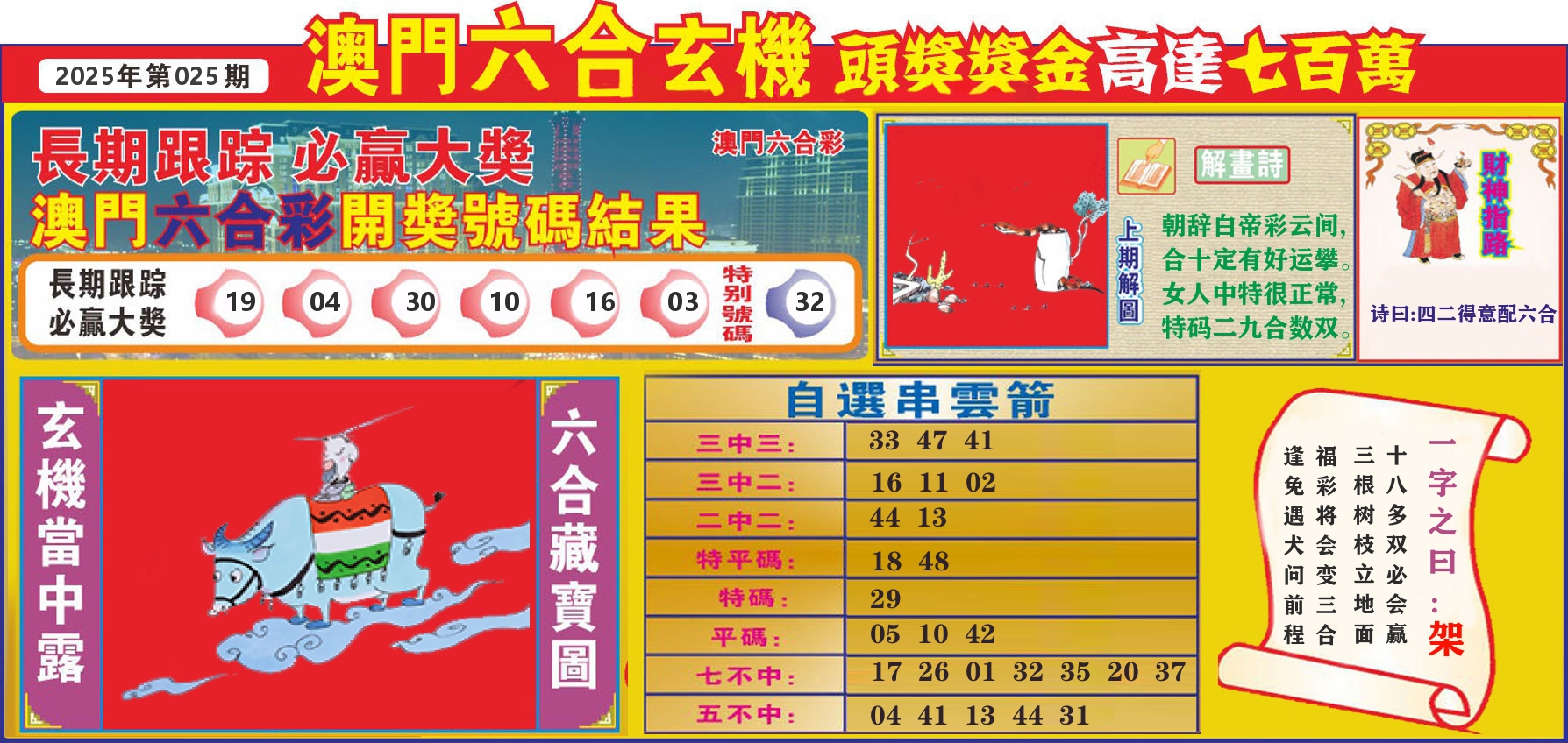 七星彩图C 第25期