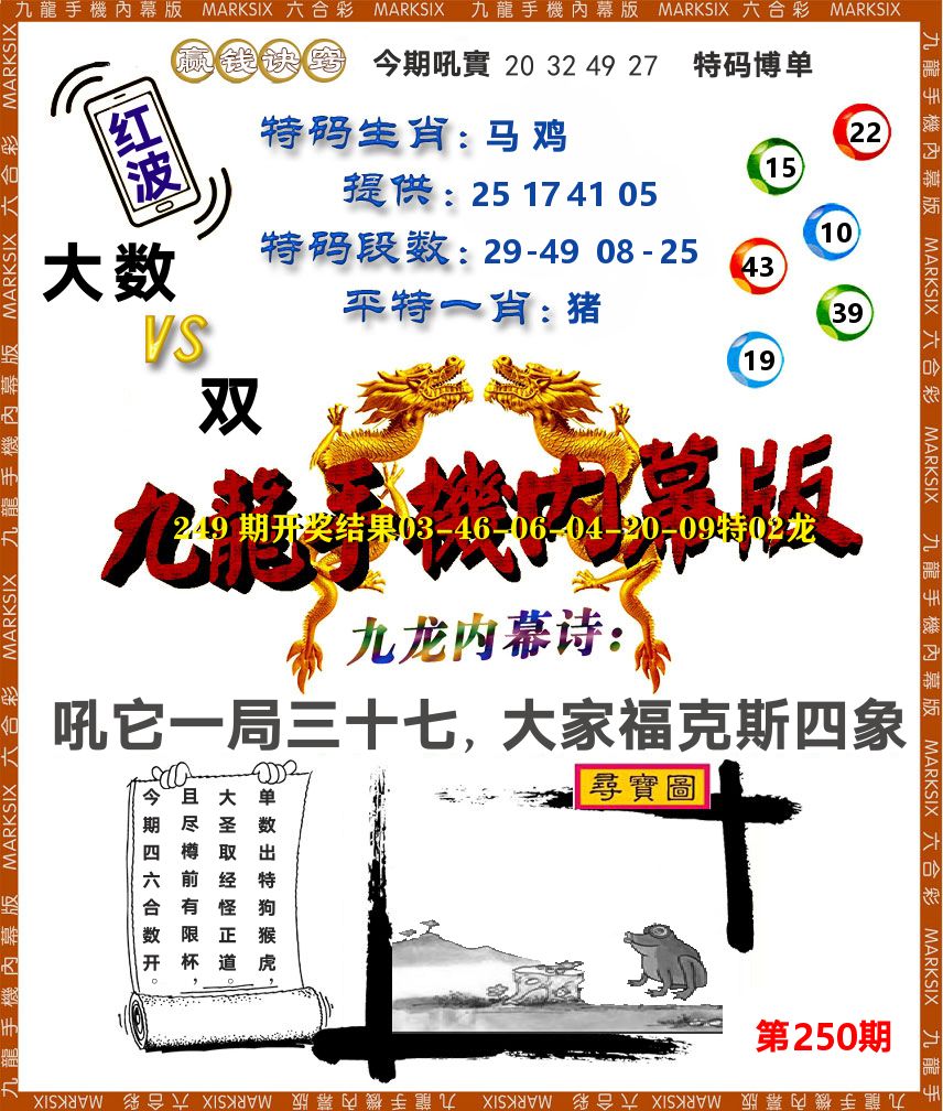 九龙手机内幕 第250期