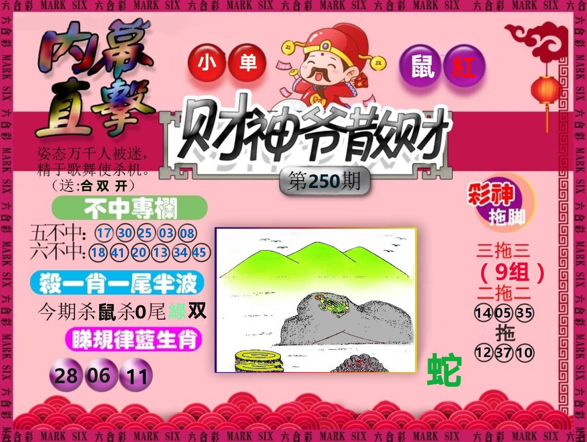财神爷散财 第250期