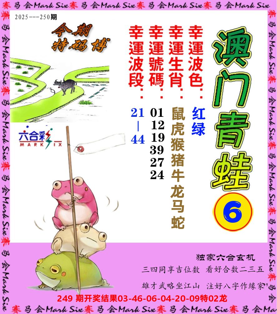 青蛙系列6 第250期
