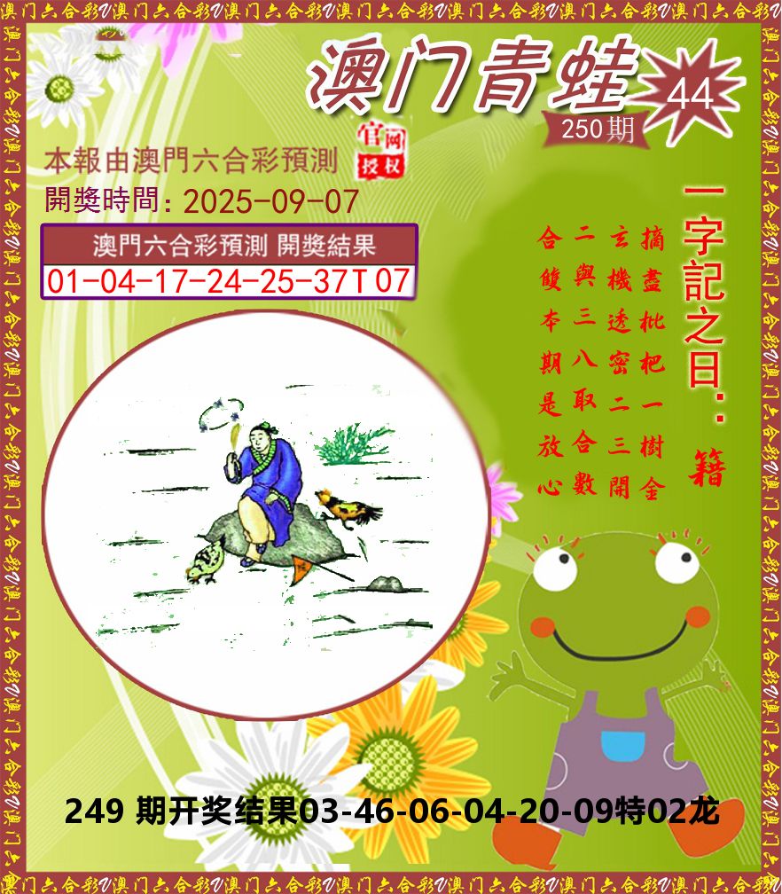 青蛙系列44 第250期