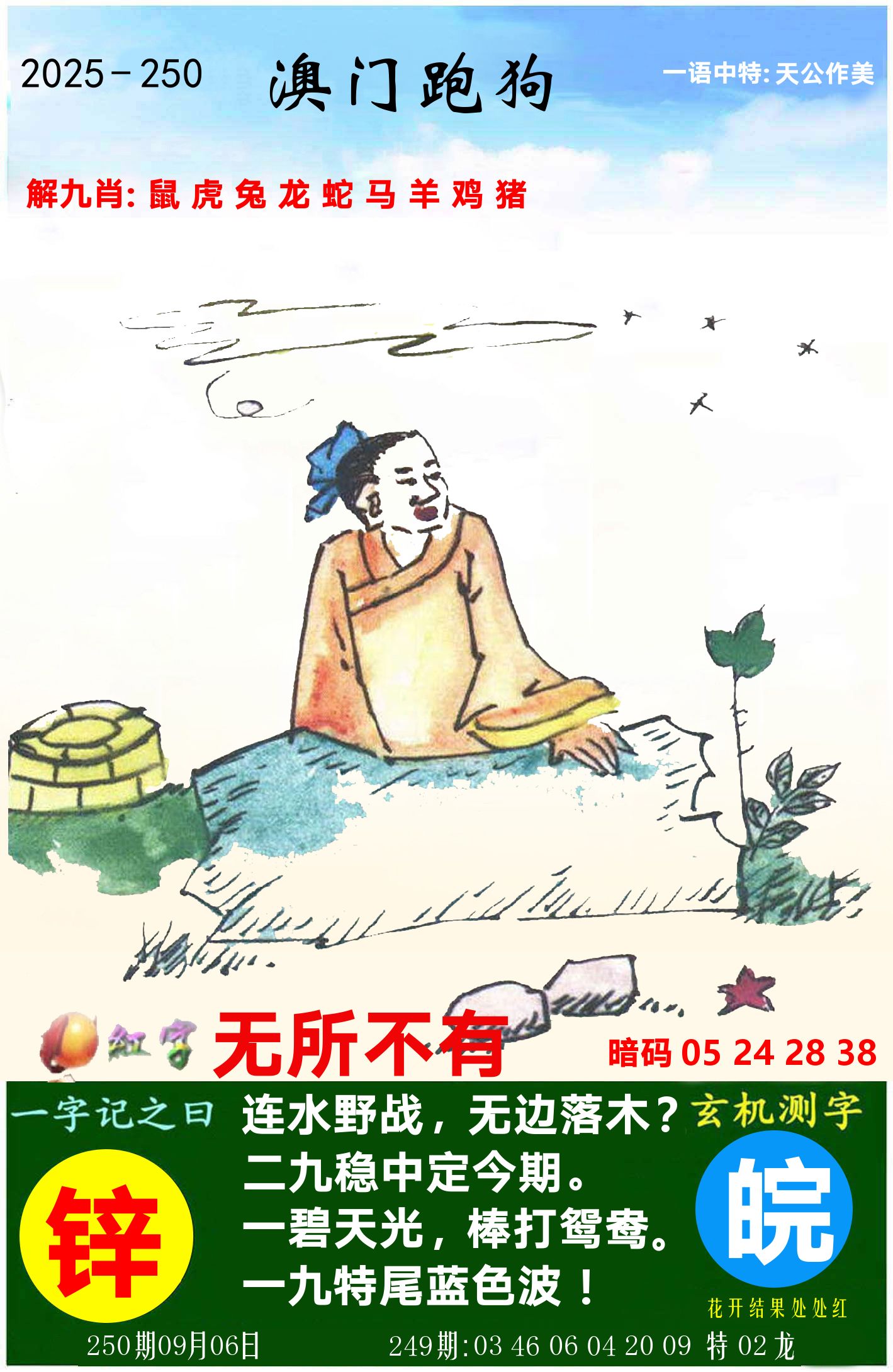 澳门跑狗图 第250期