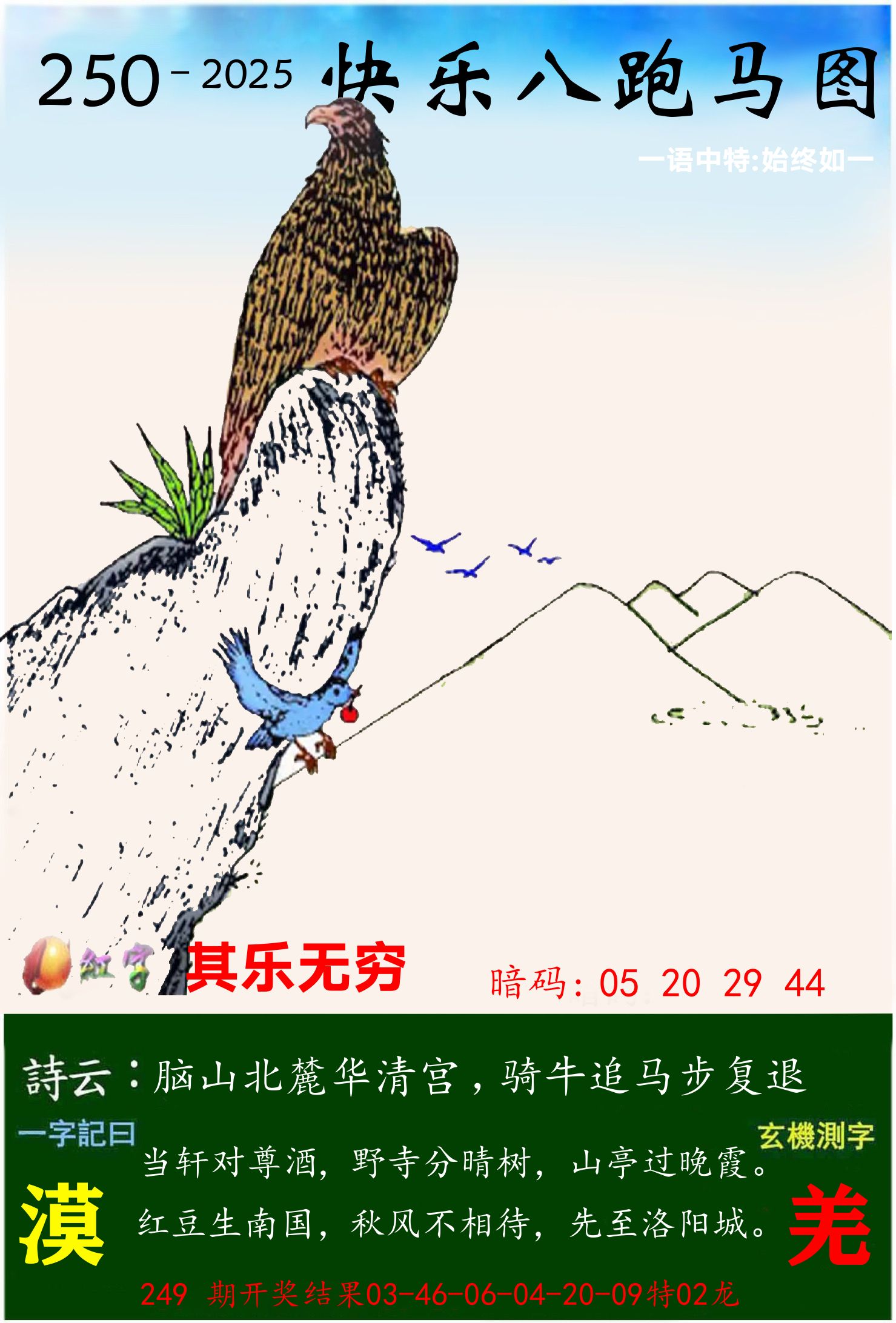 澳门跑马 第250期