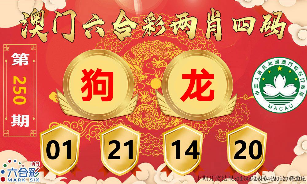 澳门两肖四码 第250期