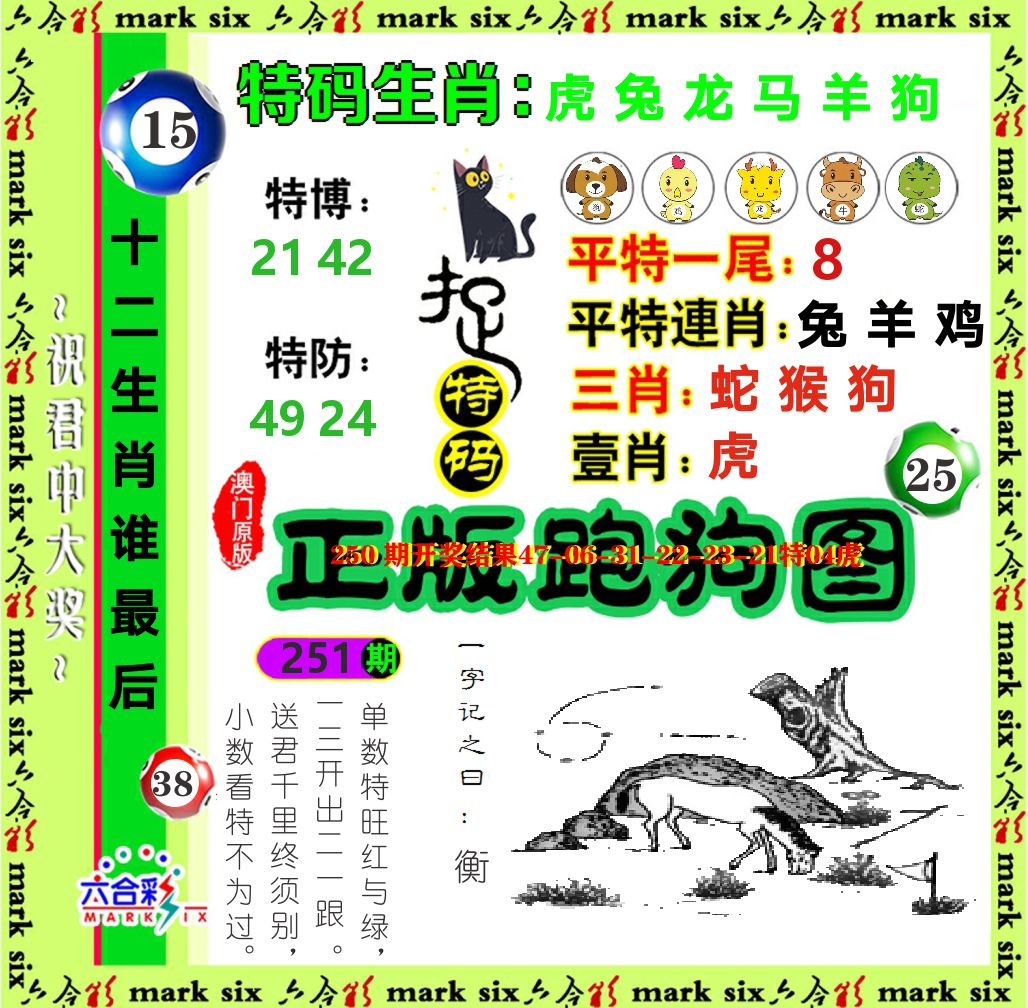 正版跑狗图 第251期