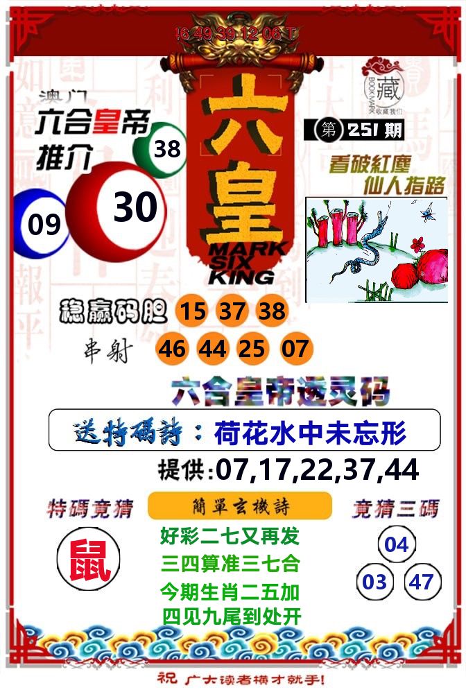 六皇 第251期