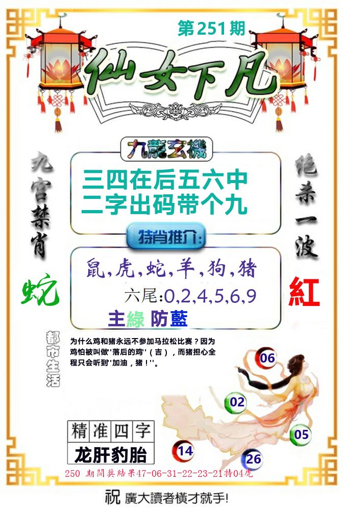 仙女下凡 第251期