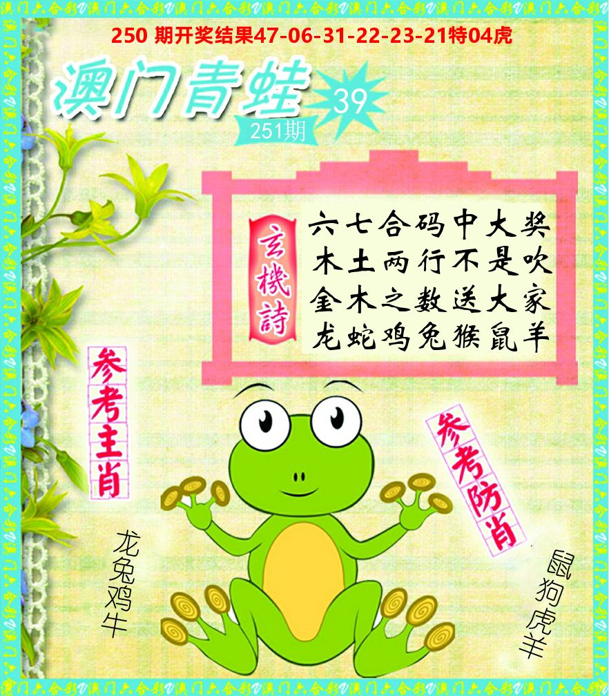 青蛙系列39 第251期