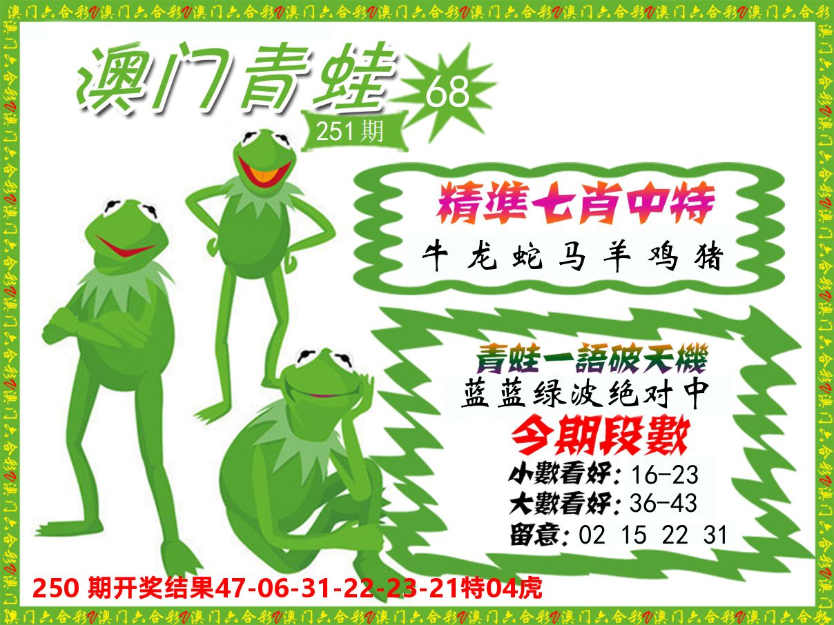 青蛙系列68 第251期