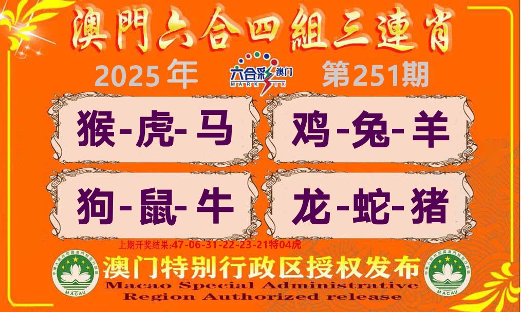 六合三连肖 第251期