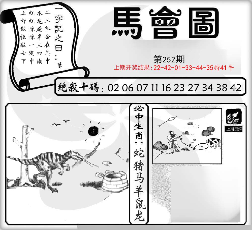 马会图 第252期