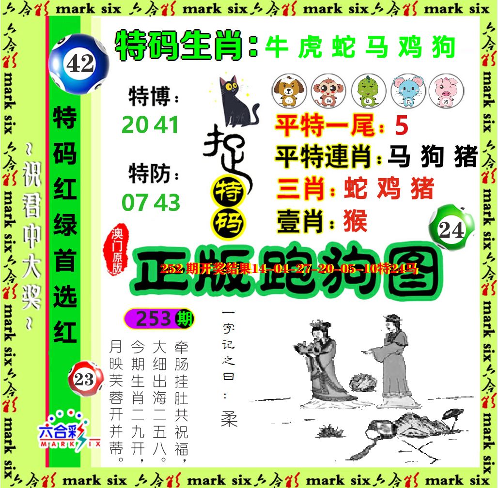 正版跑狗图 第253期