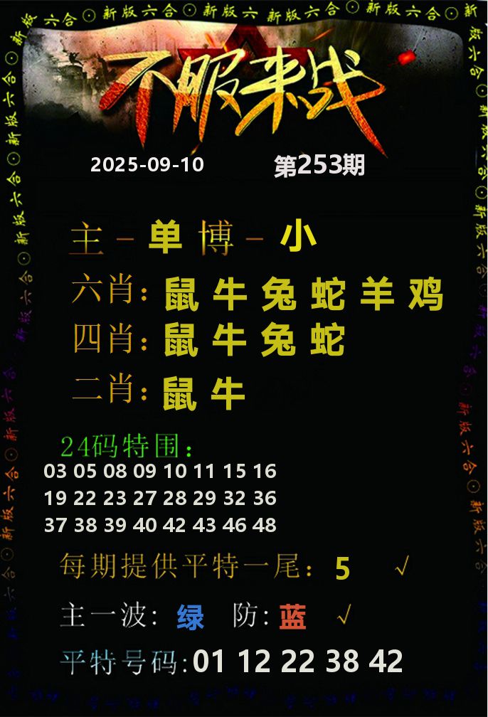 不服来战 第253期